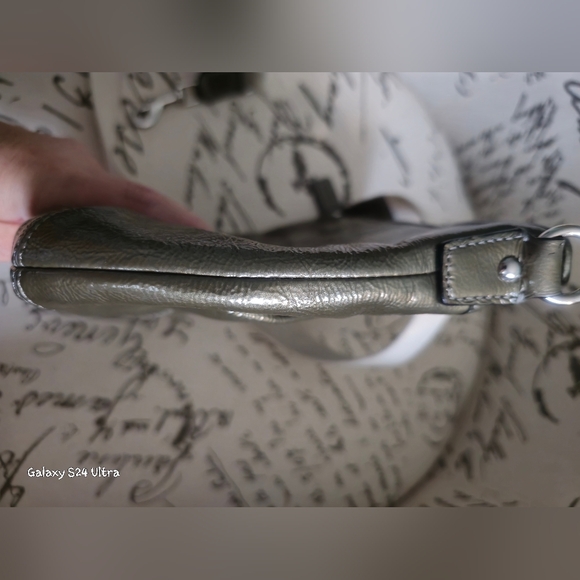 COACH COPPER METALLIC COATED CROSS BODY/SHOULDER BAG WITH HANG TAG EUC - Picture 5 of 9